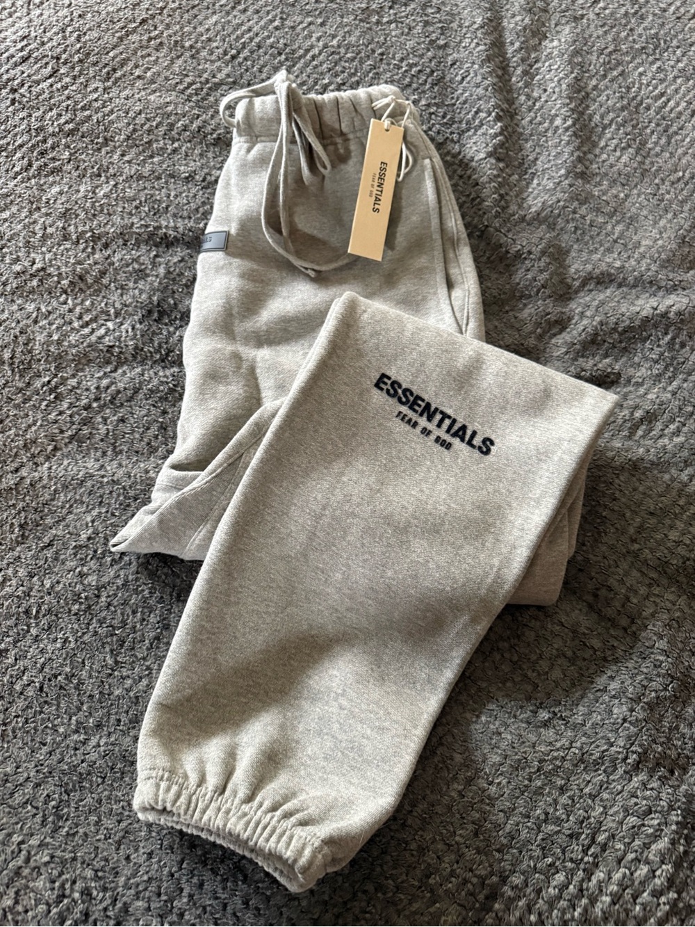 Fear of God Essentials Light Grey Men's Fleece Joggers